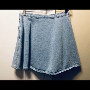 Denim skater skirt